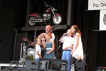 Donnell Leahy, Natalie MacMaster and Family at Milwaukee Irish Fest - August 19, 2018