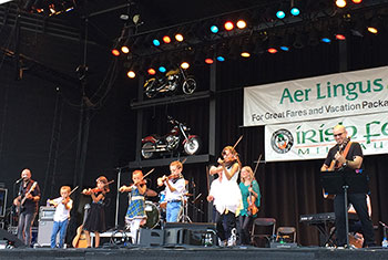 Donnell Leahy, Natalie MacMaster and Family at Milwaukee Irish Fest - August 19, 2018