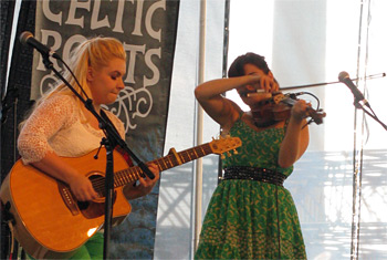 Cassie and Maggie MacDonald at Milwaukee Irish Fest - August 17, 2013