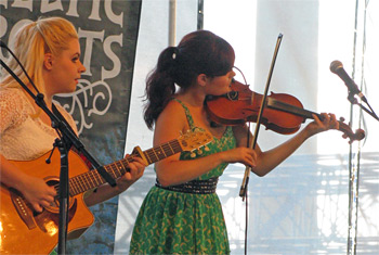 Cassie and Maggie MacDonald at Milwaukee Irish Fest - August 17, 2013