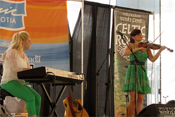 Cassie and Maggie MacDonald at Milwaukee Irish Fest - August 17, 2013