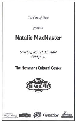 Natalie MacMaster flyer