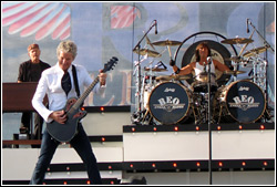 REO Speedwagon at the Waukesha County Fair - July 19, 2009.  Photo by Peter Moriarty.